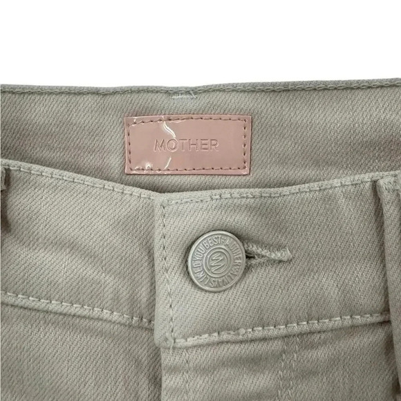 NEW MOTHER The Dazzler Hover High Rise Straight Jeans in Pale Peach Size 25 B495 - Picture 6 of 6